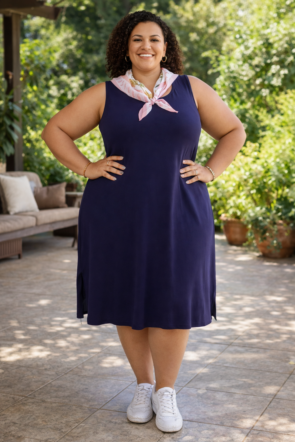 VESTIDO PLUS SIZE MALHA REGATÃO DO 42 AO 60 - Imagem 2