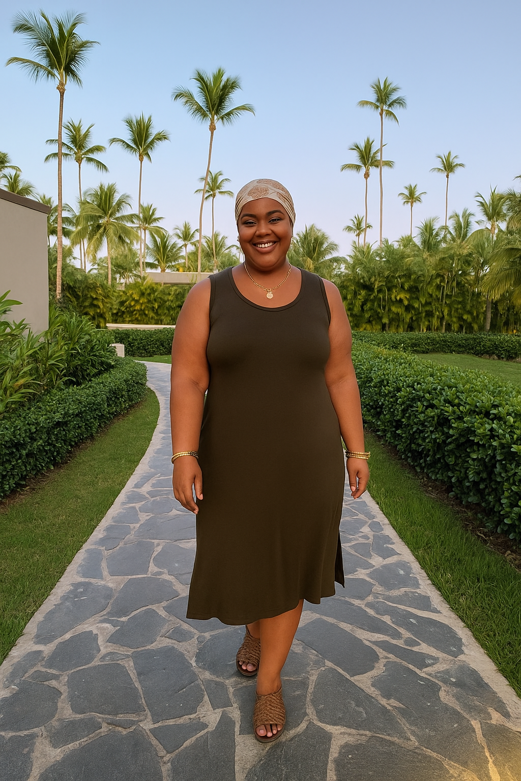 VESTIDO PLUS SIZE MALHA REGATÃO DO 42 AO 60